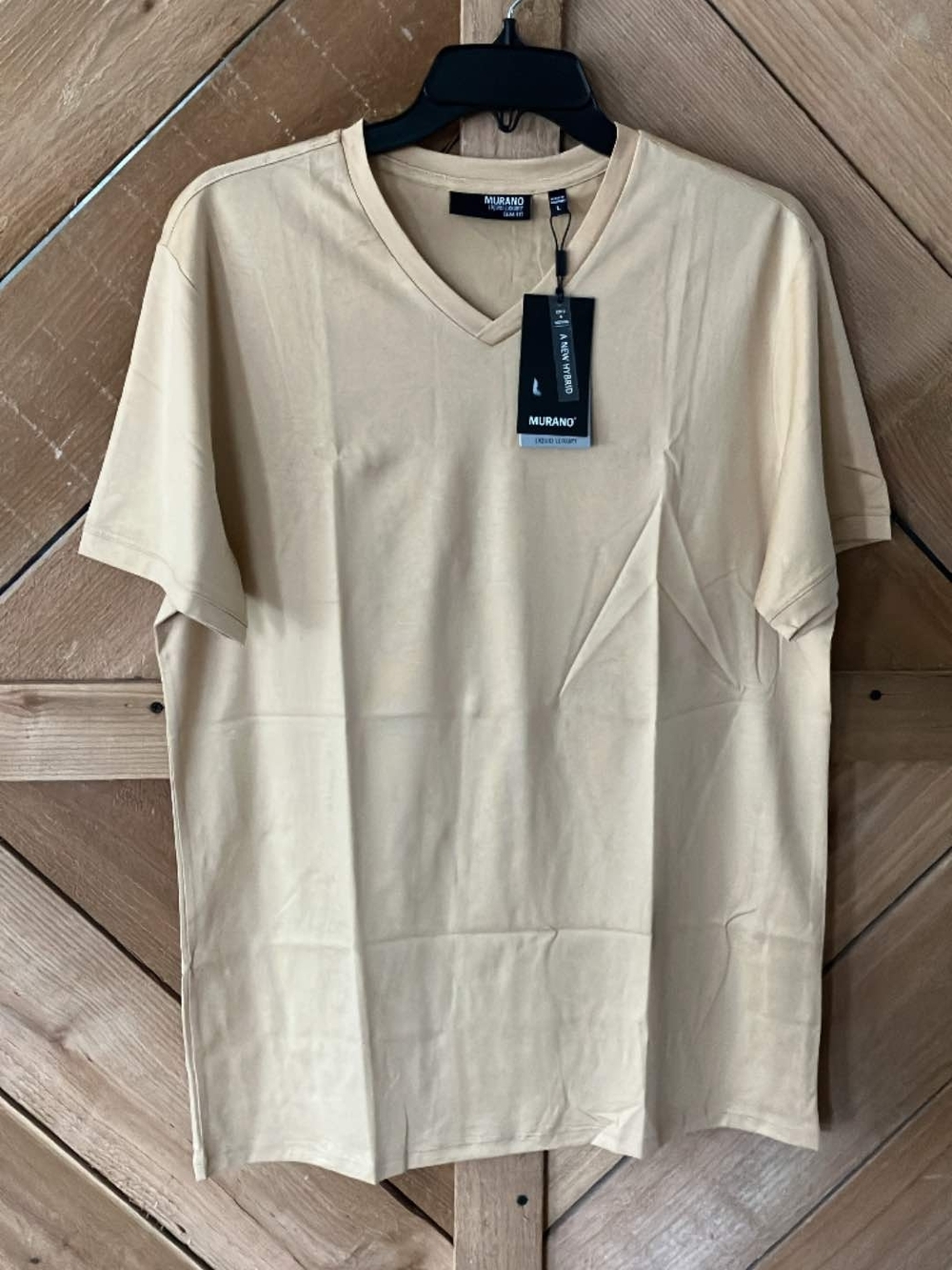 Murano Slim Fit Men’s Short-Sleeve V-Neck T-Shirt